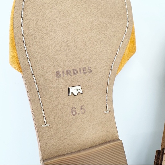 Birdies The Kiwi Goldenrod Suede Yellow Sandal - Picture 6 of 6